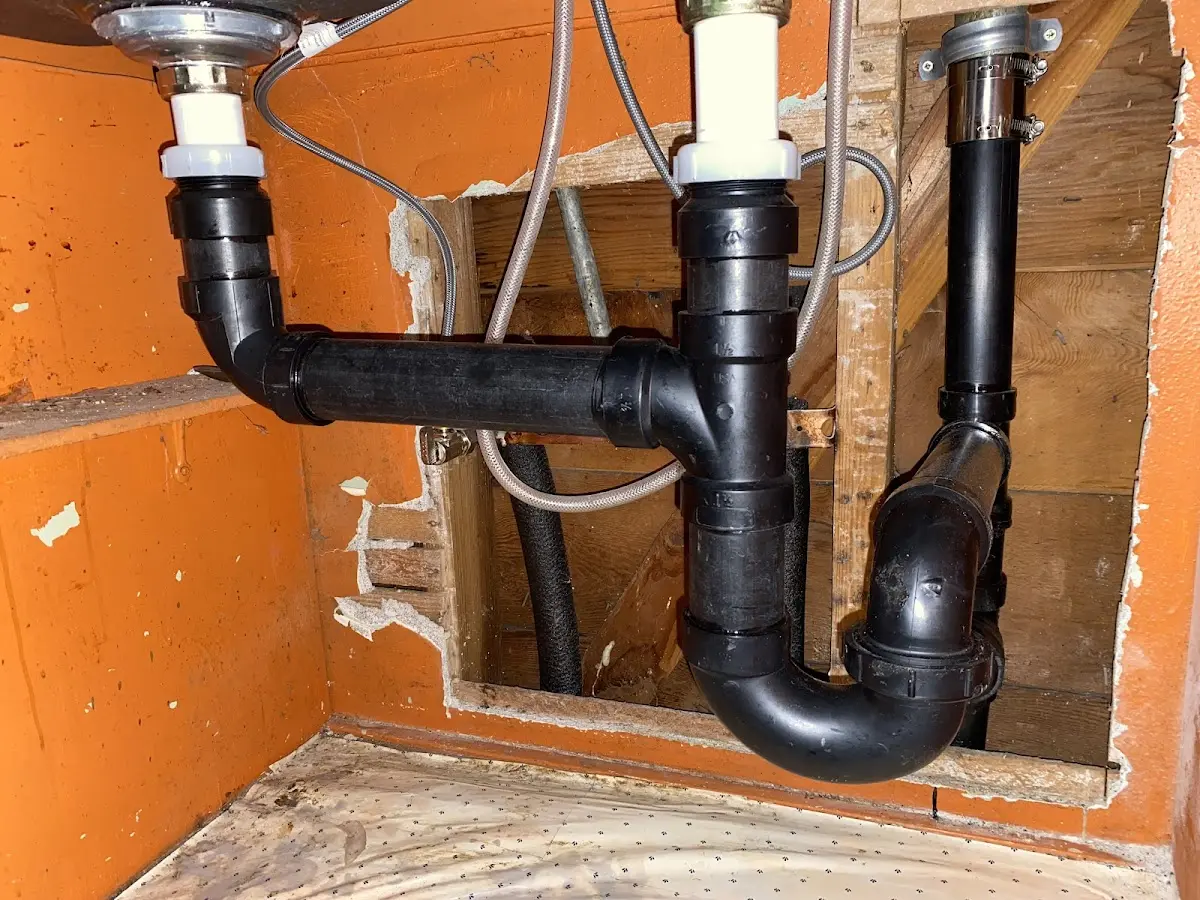 Professional Repiping Services equipment and tools on the job in Hamlin